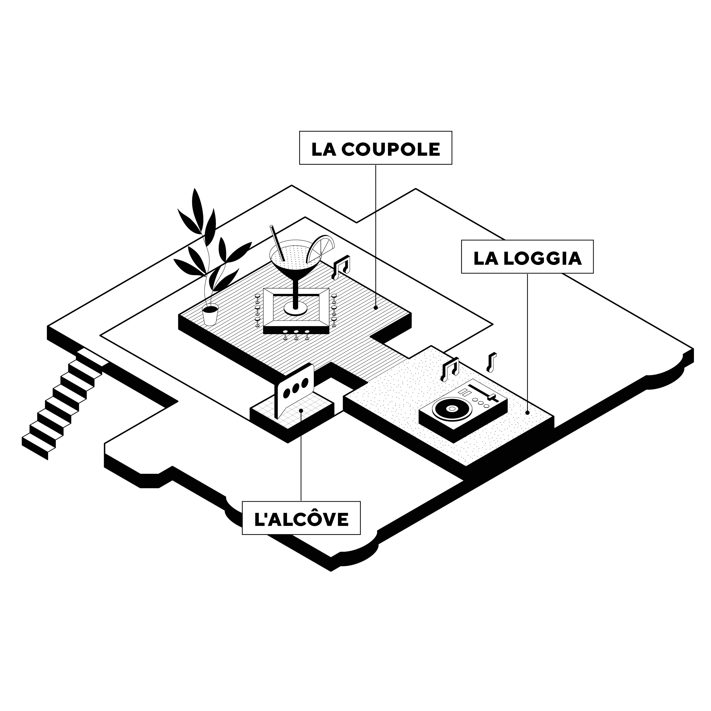 plan du premier etage de la lake house