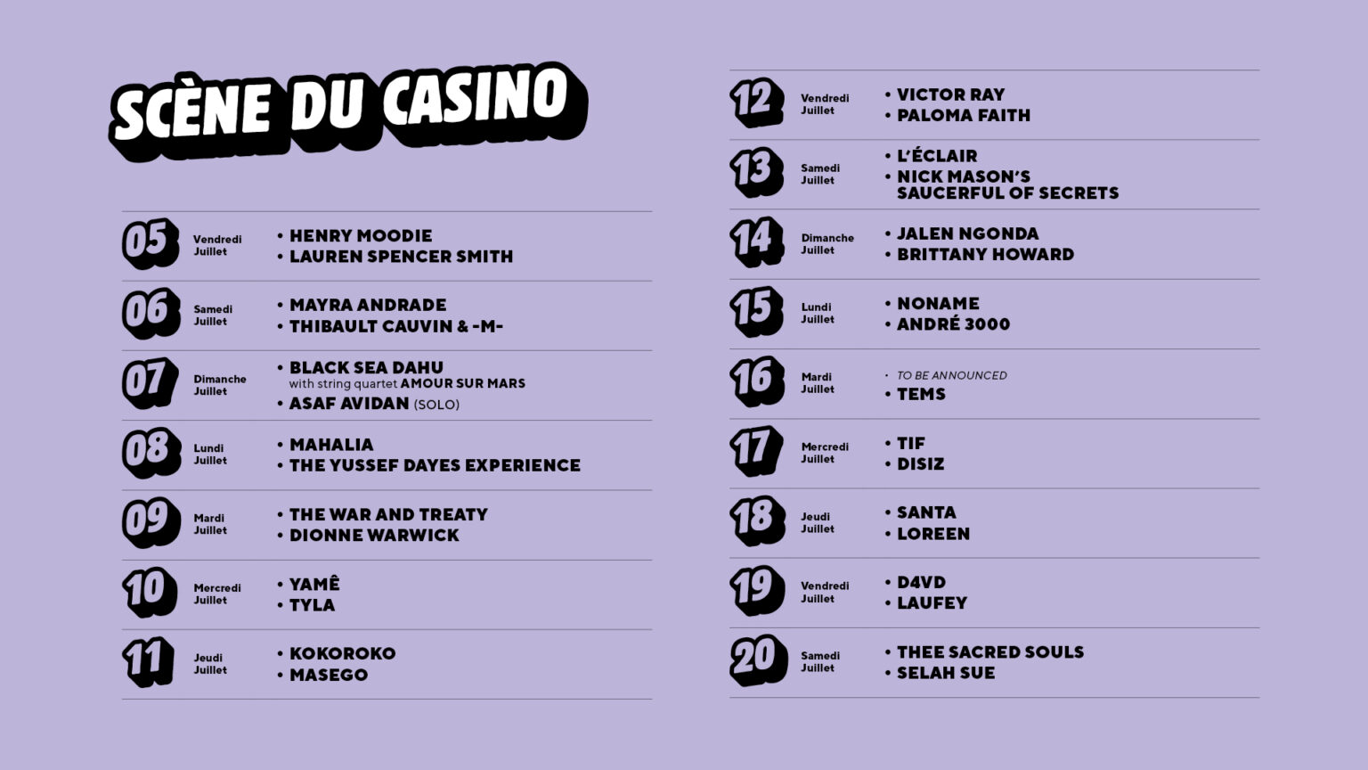 2024 Lineup Programm einer aussergewöhnlichen Ausgabe! Montreux Jazz