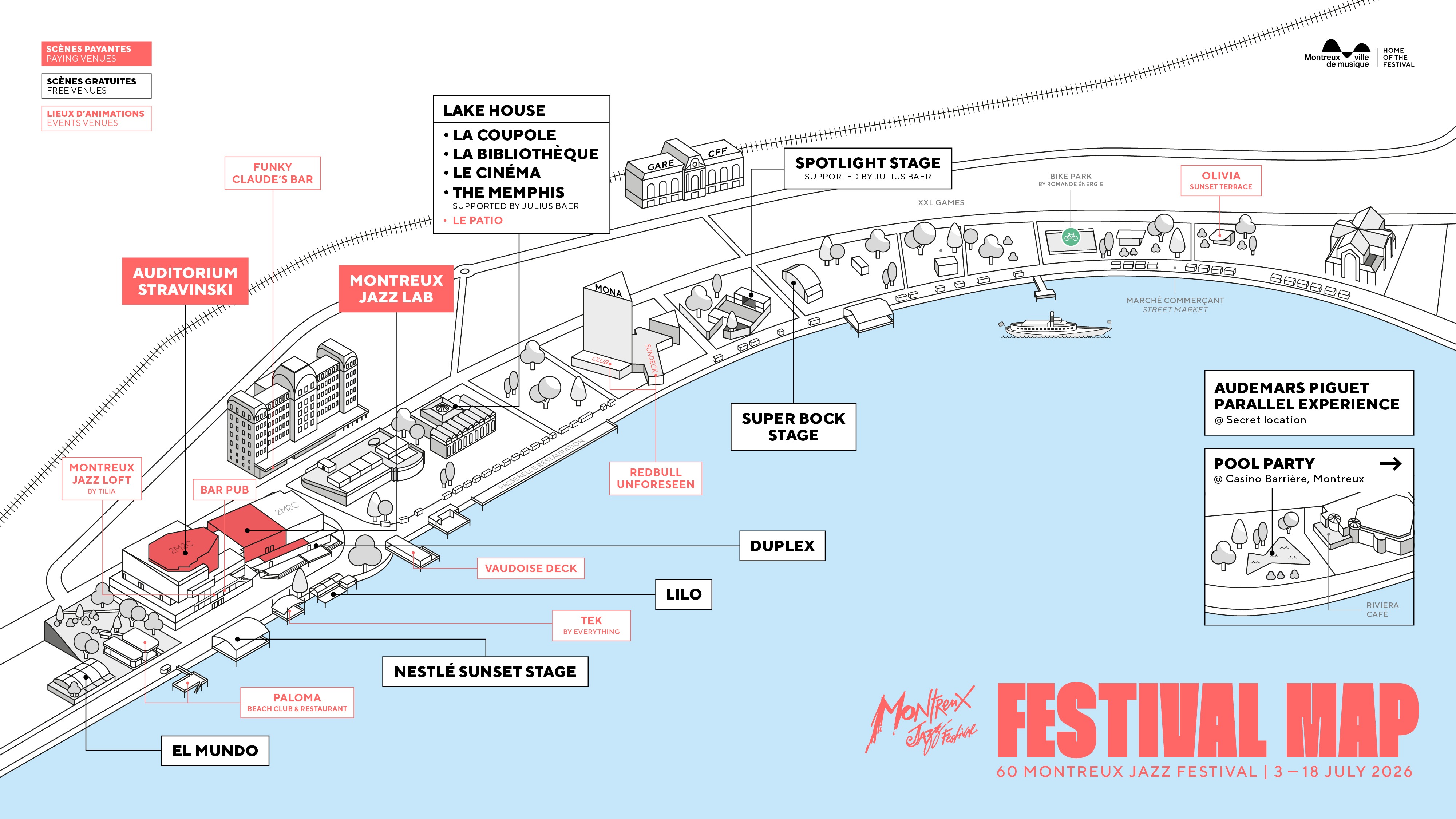 The Festival stages - Montreux Jazz Festival