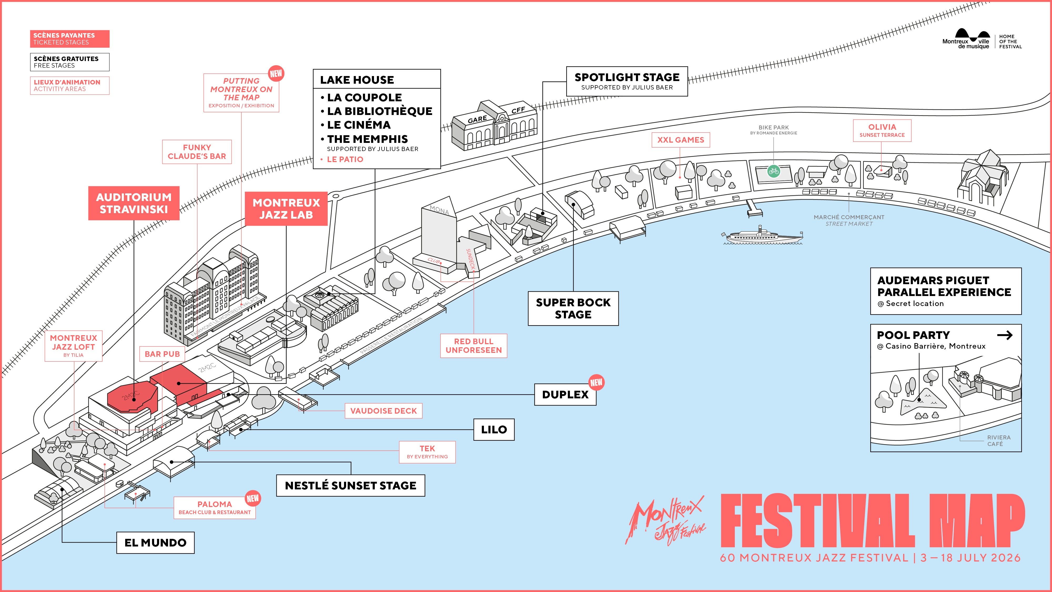 The Festival stages - Montreux Jazz Festival